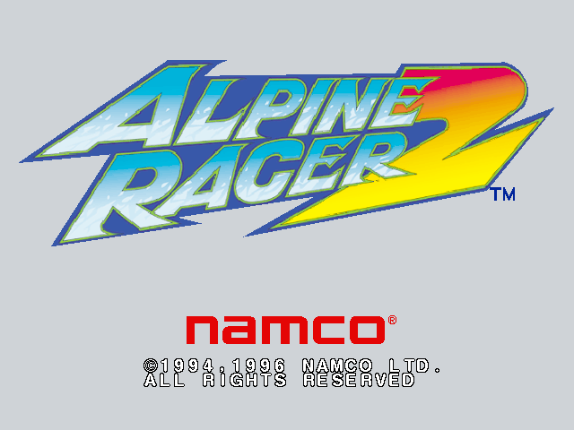 Alpine Racer 2 (Rev. ARS2 Ver.B) Title Screen